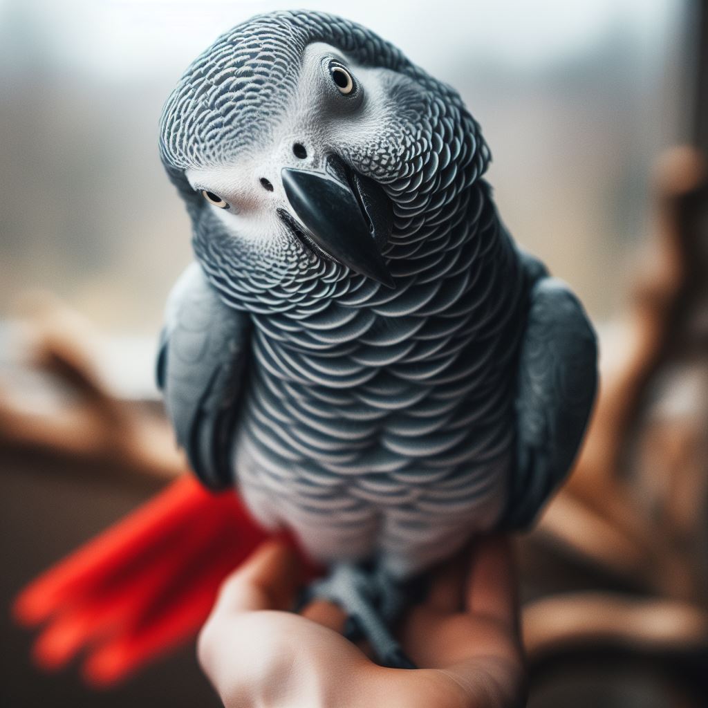 Endangered Birds African grey Parrots 