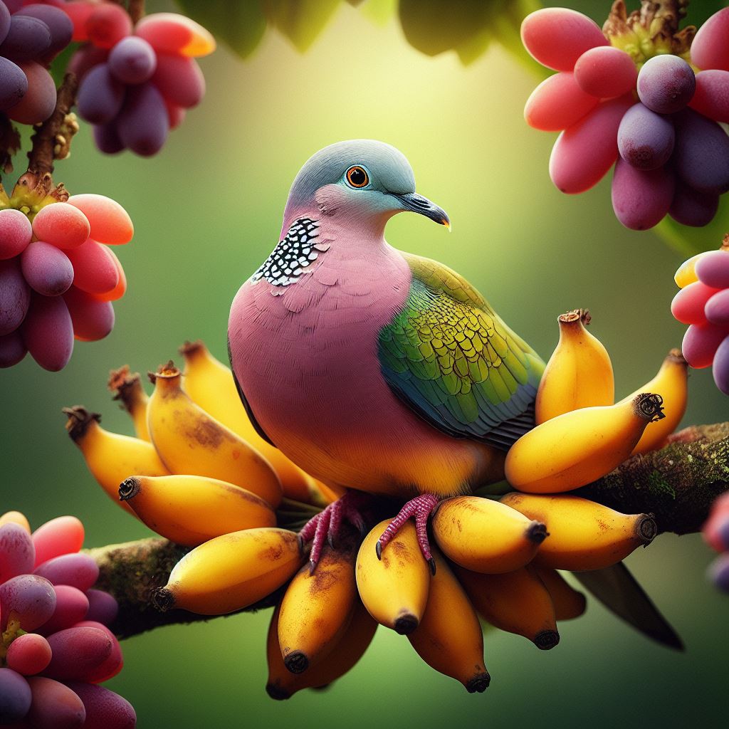 Endangered Bird Fruit Dove (Ptilinopus spp.)