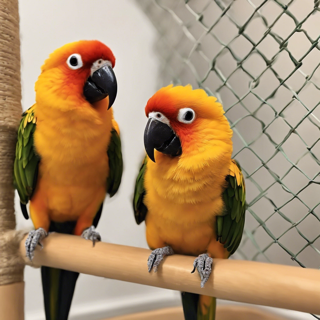 Where should I place the conure cage in my home?