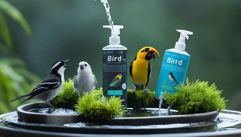 bird bathing options