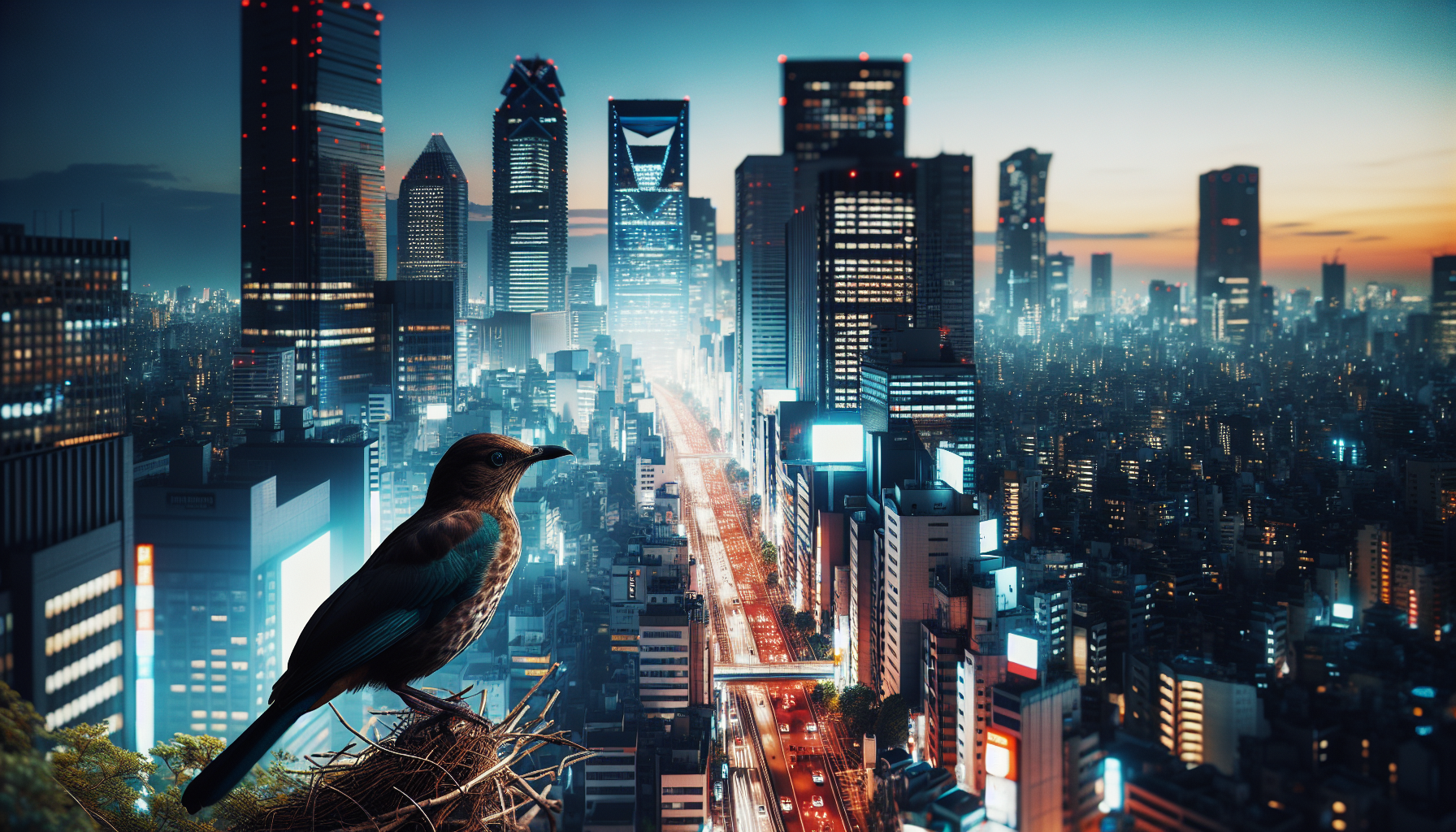 Do wild birds ever leave the city?