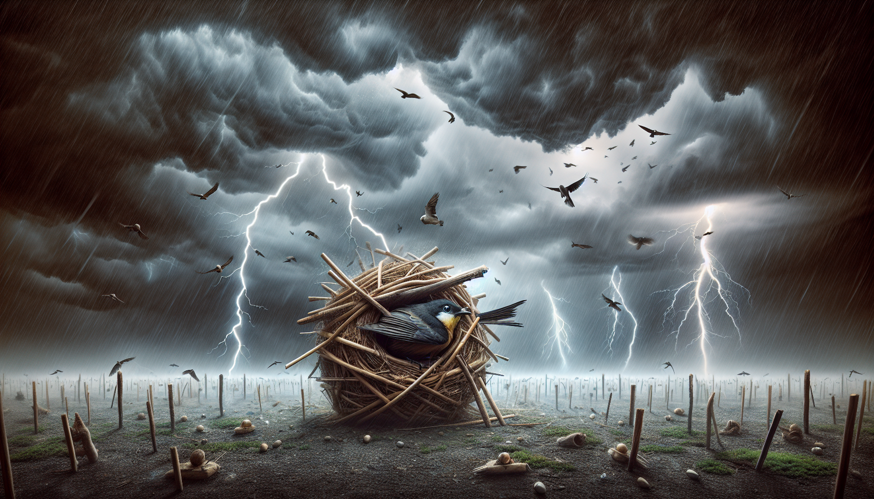 Bird species and their storm response