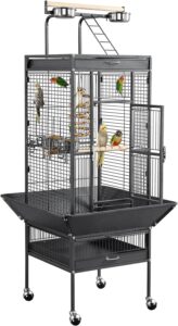 Yaheetech 61-inch Playtop Wrought Iron Parrot Cage: Secure, Stylish, and Convenient
