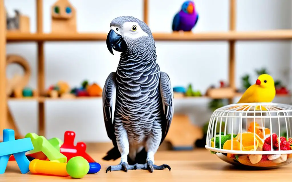 African Grey Food and Toys