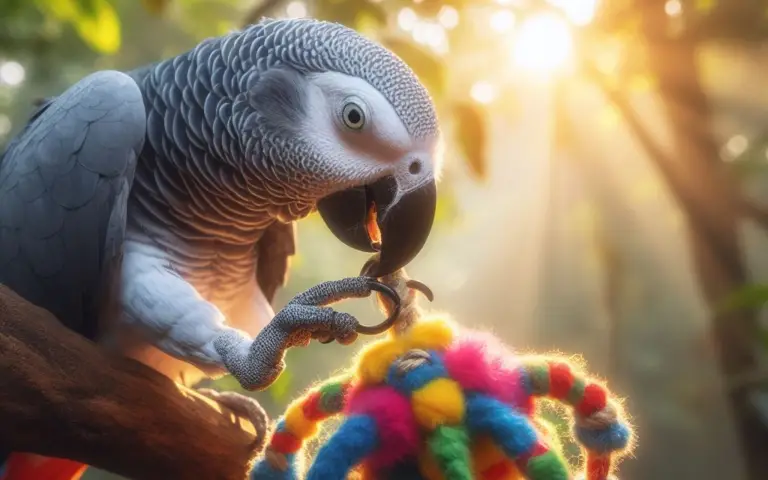 How many toys does a pet bird need?