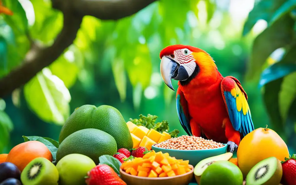 Macaw food