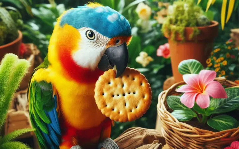 Can my pet bird have crackers?