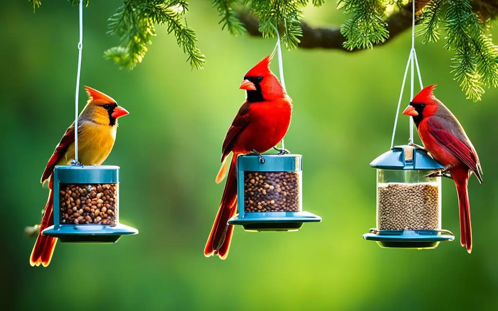 Best way to attract cardinals to your yard
bird feeders for cardinals