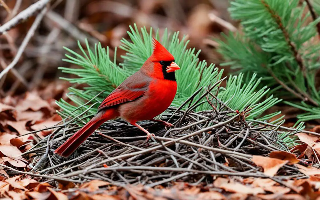 cardinal nesting materials