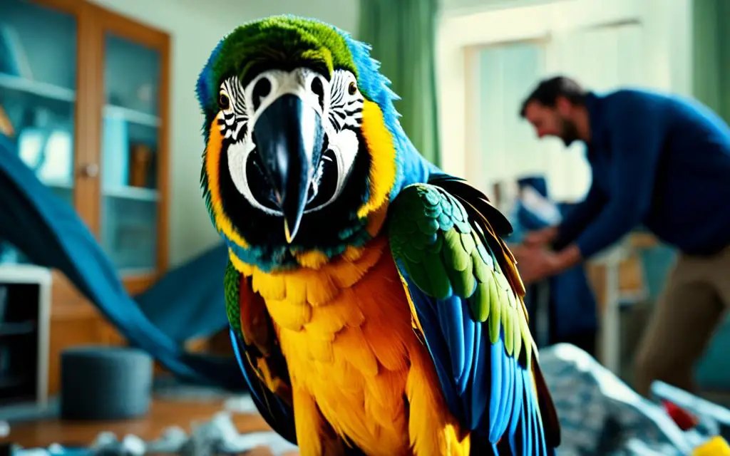 macaw aggressive behavior