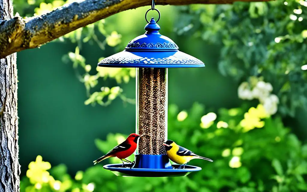 Decorative Bird Feeder with Multiple Feeding Ports