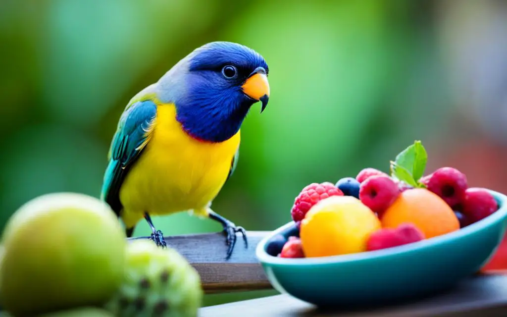 Introduce Fruit to Bird