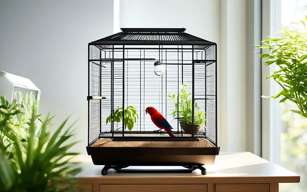 Where in your house should a pet bird be kept?
Optimal bird cage position
