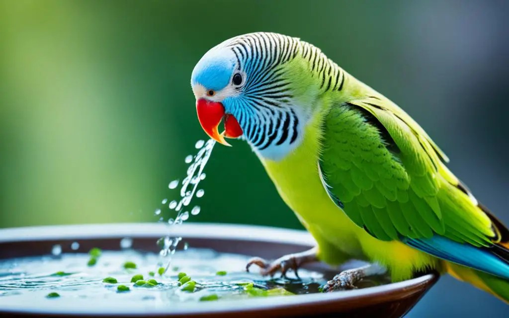 Softening food in bird feeding