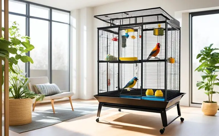 Where in your house should a pet bird be kept?