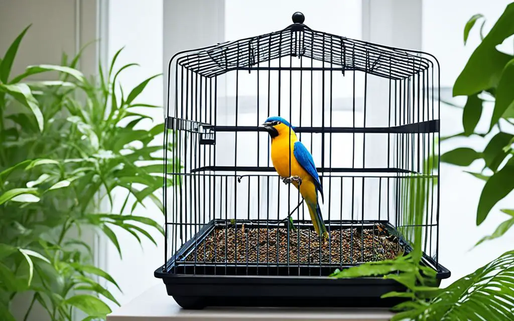 optimal bird cage position considering traffic flow and noise levels