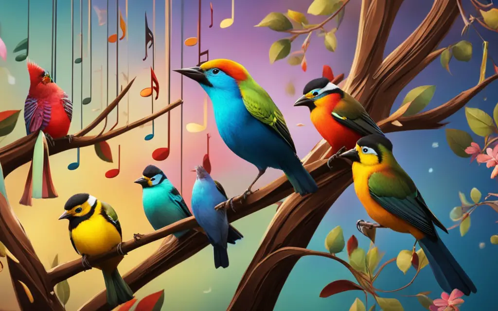 Birds Listening to Music