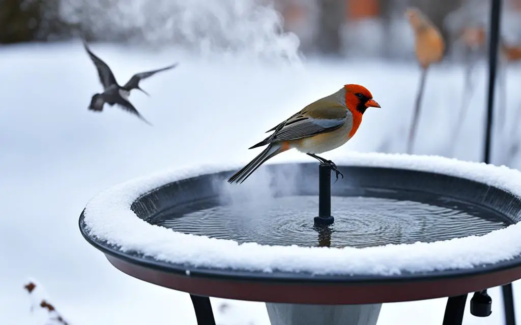 heated bird baths