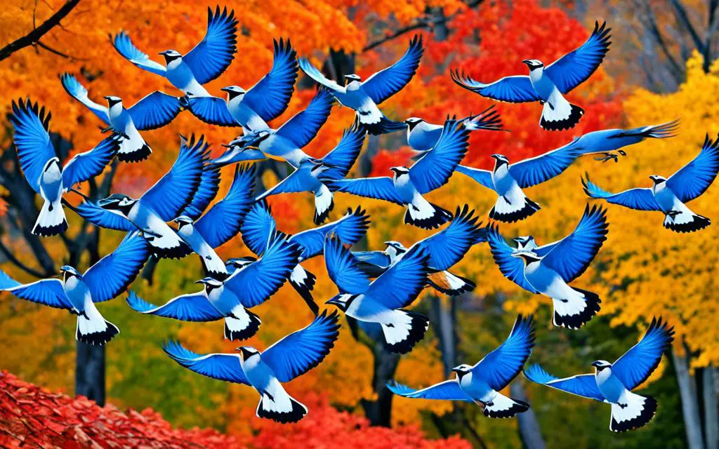 seasonal migration of blue jays