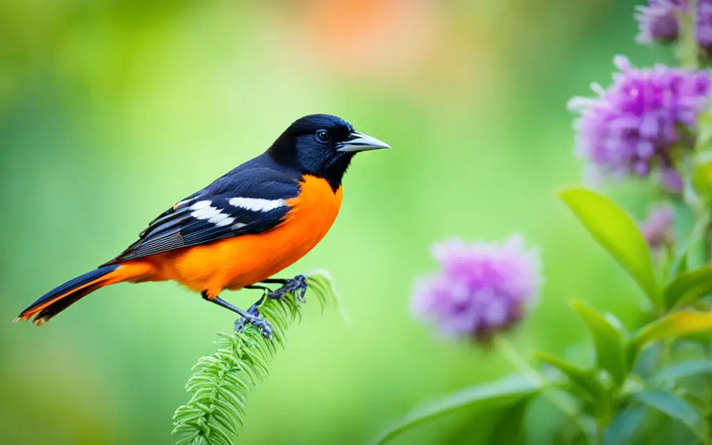 attracting orioles with nectar plants