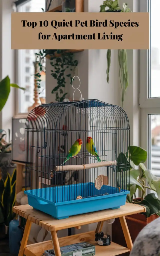 Top 10 quiet pet bird species for apartment living