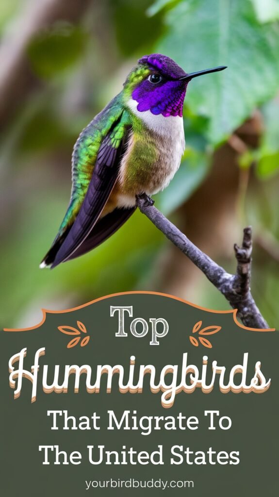 Top Hummingbirds that Migrate to the United States