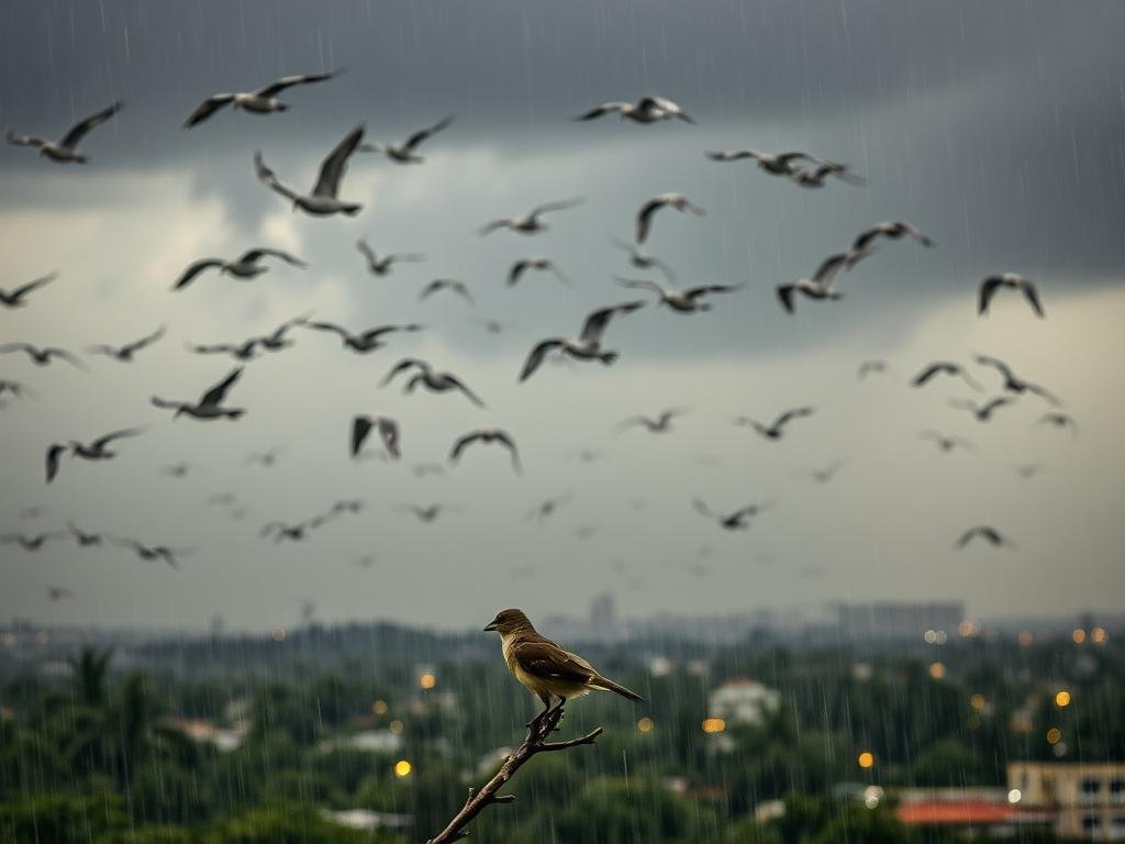 Where Do Birds Go During a Thunderstorm?