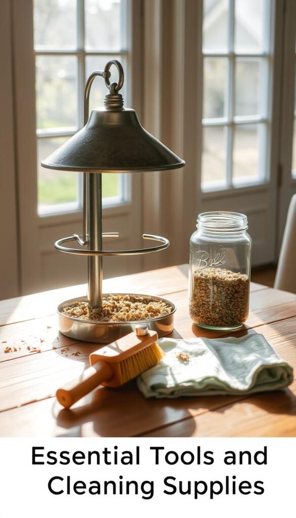 cleaning bird feeder cleaning bird feeder