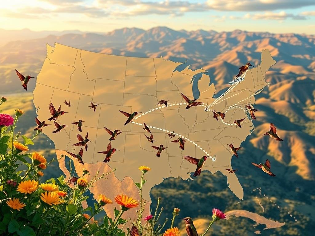 hummingbird migration routes