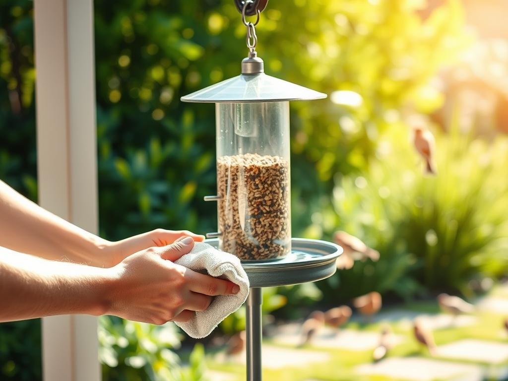 maintenance and cleaning for bird feeders