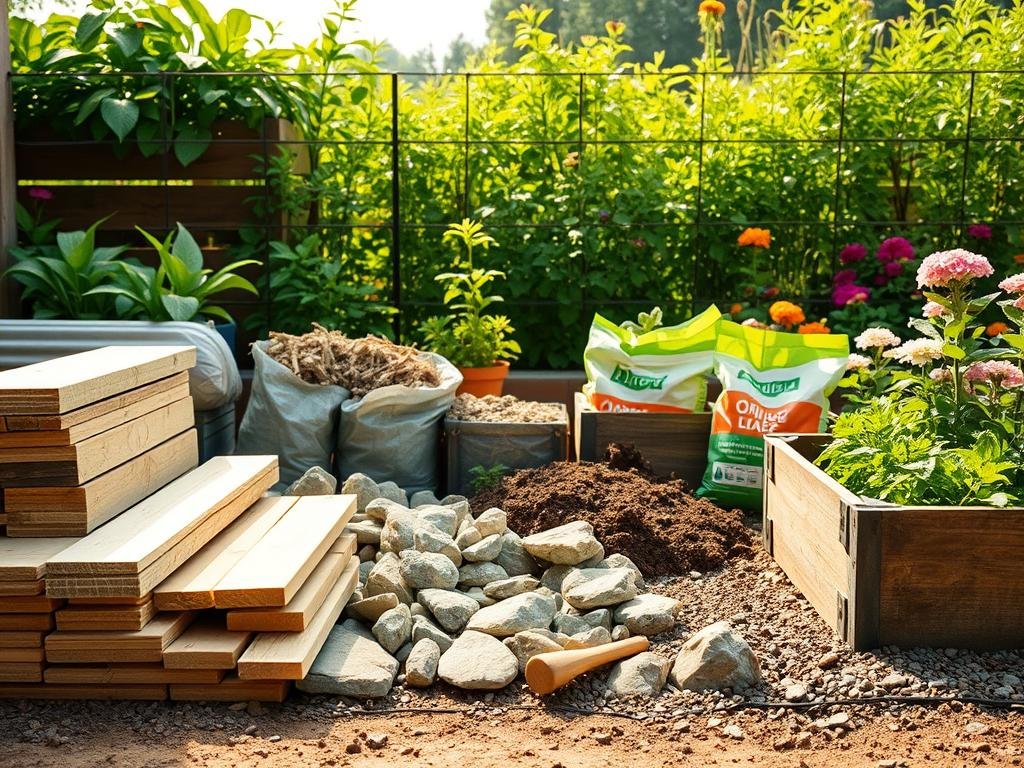materials for garden beds