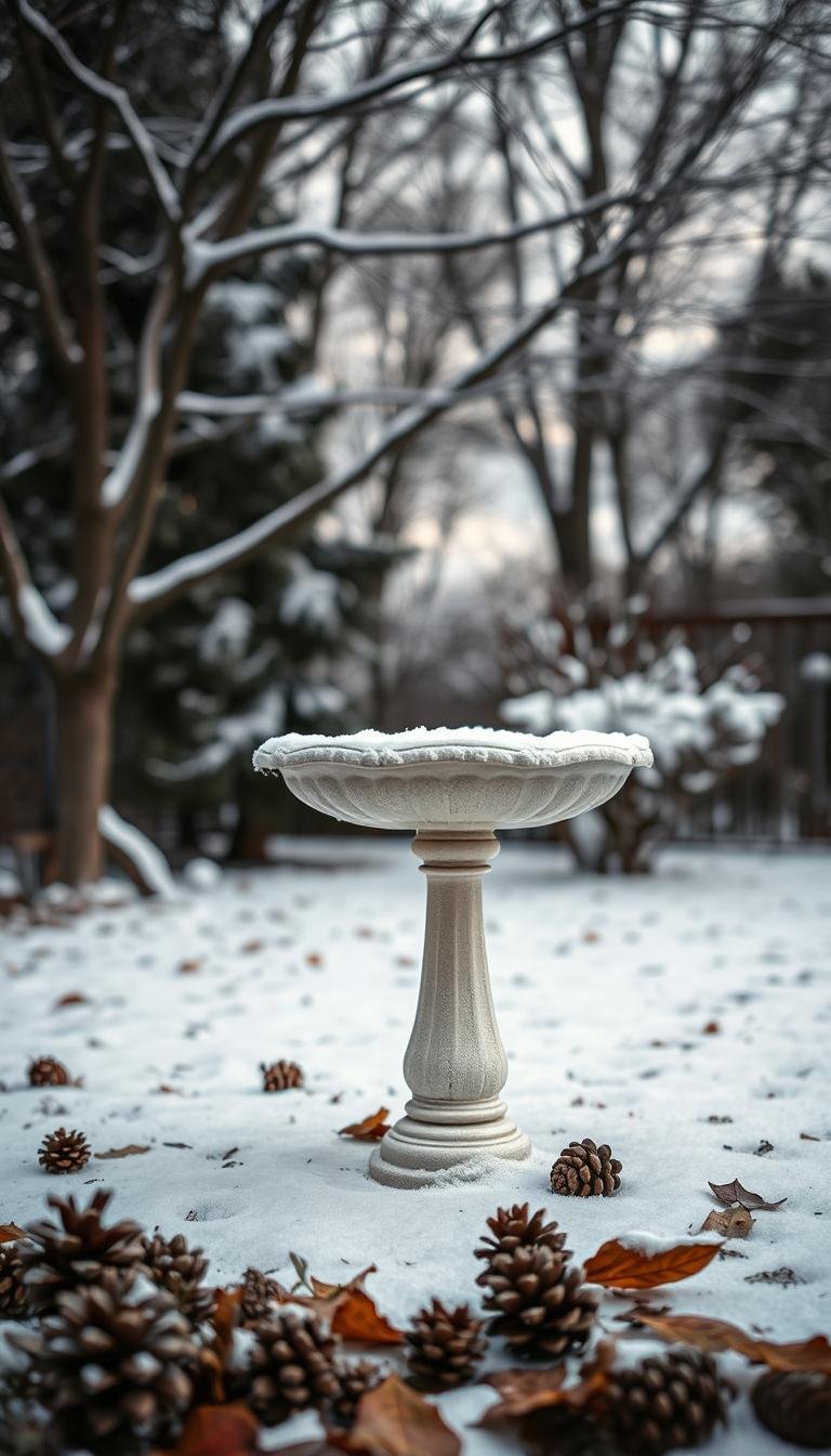 Seasonal Prep: Winterizing Your Backyard Birdbath