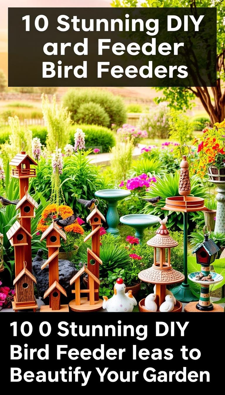 10 Stunning DIY Bird Feeder Ideas to Beautify Your Garden