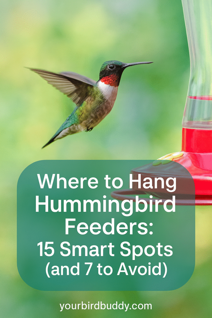Where to hang hummingbird feeders (2)