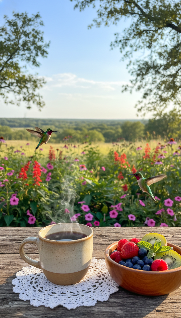 Morning Coffee and Hummingbirds: Michelle's Tyler Texas Morning Ritual
