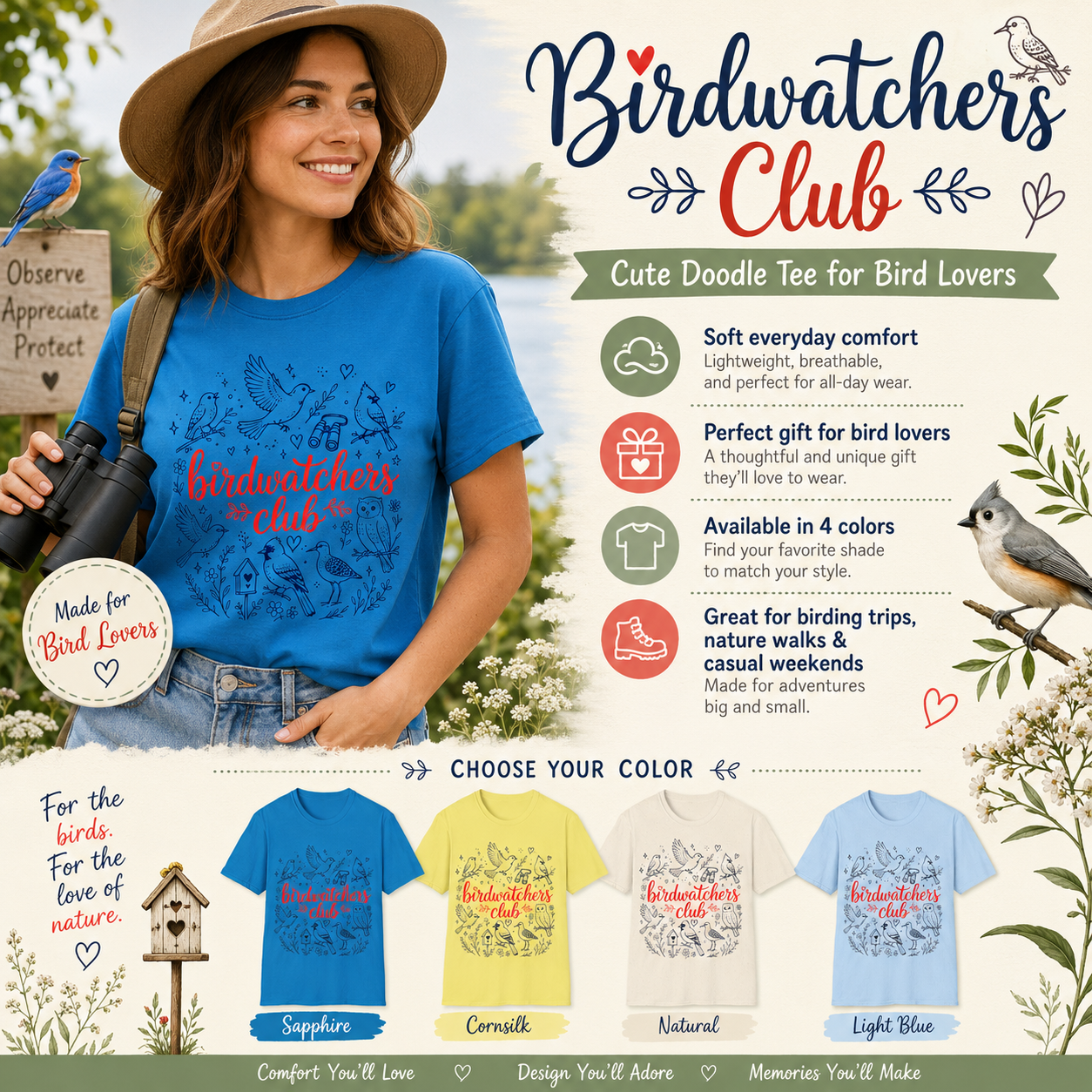 Bird Shirts on Etsy
